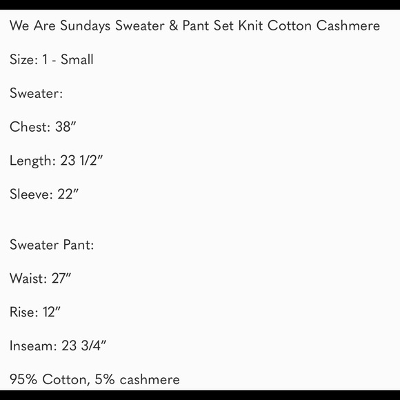 NWOT We Are Sundays Knit Lounge Set - Picture 8 of 11